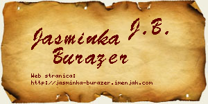 Jasminka Burazer vizit kartica